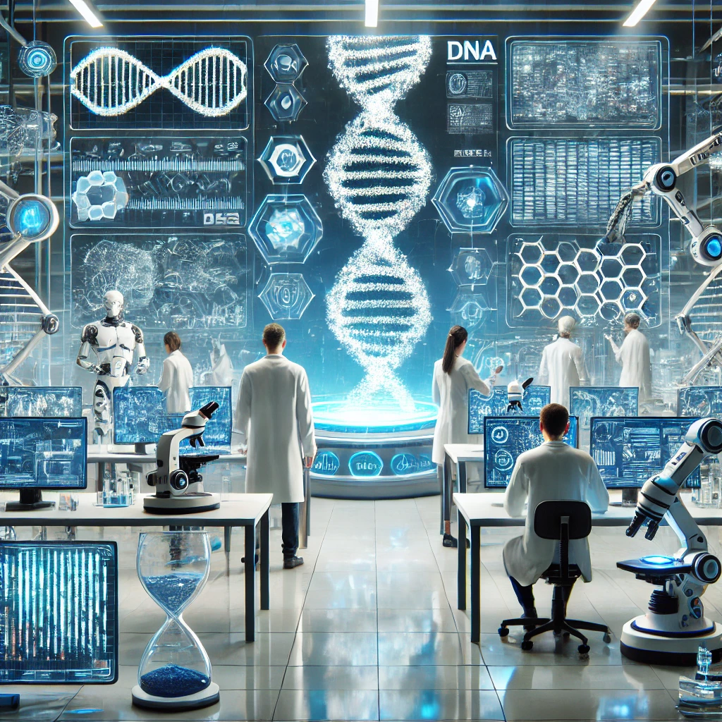 A student wearing headphones and an MIT t-shirt sits on the grass while writing in a notebook. A few MIT buildings are in the background.